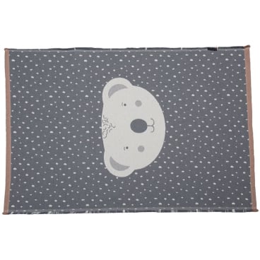 David Fussenegger Koala Kinderteppich 120 x 75 cm, grau, maschinengewebt. 120x75 cm - Bild-Darstellung des Produktes 1