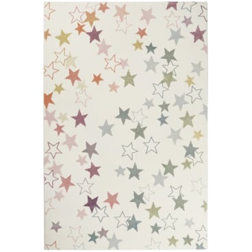 ESPRIT Esterya Kinderteppich 133x200 cm, Weiß, 100 % Polypropylen. 133x200 cm - Bild-Darstellung des Produktes 1