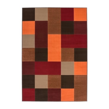 Kayoom Funky 2034 Teppich 120x170 cm – rot/orange, maschinengewebt. 120x170 cm - Bild-Darstellung des Produktes 1