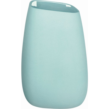 ASA Vase aus Steinzeug, matt, kubisch, blau. Blau matt - Bild-Darstellung des Produktes 1