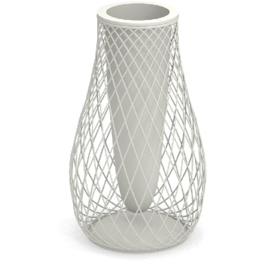 emu HEAVEN Bodenvase, Designer Jean-Marie Massaud, Stahl, Weiß, für Innen und Außen. 60x103 cm - Bild-Darstellung des Produktes 1