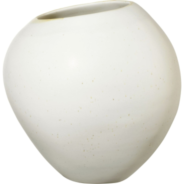 ASA Swing Vase, weiß matt – dekorative, handschmeichelnde Blumenvase mit organischer, unregelmäßiger Form. weiß matt - Bild-Darstellung des Produktes 1