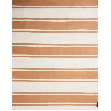 Lexington Organic Striped Teppich 170 x 240 cm – 100% Bio-Baumwolle, gestreift, braun. 170x240 cm - Bild-Darstellung des Produktes 1