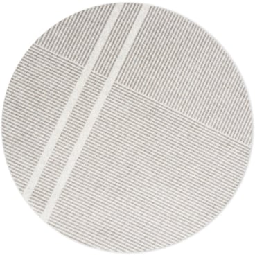 Heymat Løype Teppich rund, Ø 150 cm, natur/beige, 100% Recyclingtextilien. Rund, Ø 150 cm - Bild-Darstellung des Produktes 1
