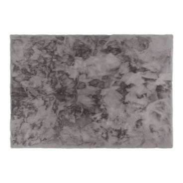 Schöner Wohnen Tender Kunstfell-Teppich, 100% Polyester, grau, fußbodenheizungsgeeignet. 80x150 cm - Bild-Darstellung des Produktes 1