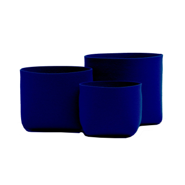 HEY-SIGN SILO Übertopf – Naturfilz (Schurwolle), Öko‑Tex zertifiziert, 3 mm Filzstärke, Made in Germany. dunkelblau - Bild-Darstellung des Produktes 1