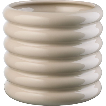 ASA loopy Übertopf aus Steingut, natur/beige, Made in Portugal. Ø 21,5 cm - Höhe 23 cm - Bild-Darstellung des Produktes 1