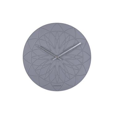 Karlsson Fairytale Wanduhr, elegantes Polyresin‑Design mit floralem Zifferblatt, batteriebetrieben (1 AA Batterie), dezentes Uhrwerk. dark grey - Bild-Darstellung des Produktes 1