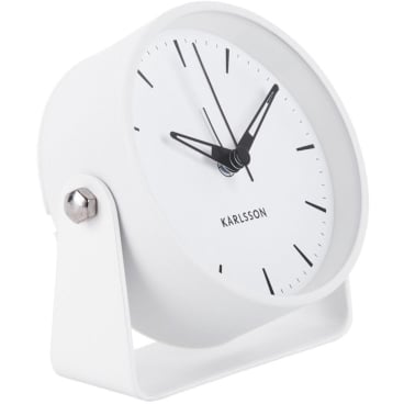 Karlsson Calm Wecker – eleganter, energiesparender Tischwecker mit gut lesbarem Zifferblatt. white - Bild-Darstellung des Produktes 1