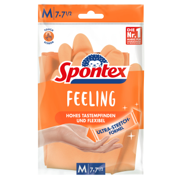 Spontex Feeling Haushaltshandschuh, ultra-stretch 1 Paar - Größe 7 - 7,5 - Bild-Darstellung des Produktes 1