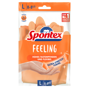 Spontex Feeling Haushaltshandschuh, ultra-stretch 1 Paar - Größe 8 - 8,5 - Bild-Darstellung des Produktes 1
