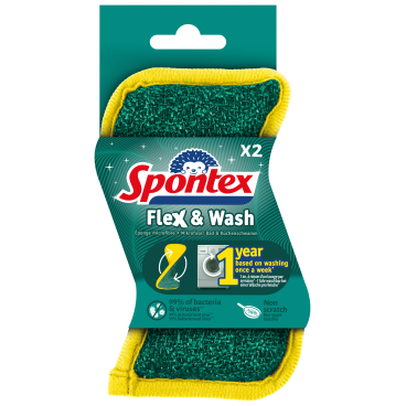 Spontex Flex & Wash Reinigunsschwamm 1 Packung à 2 Schwämme - Bild-Darstellung des Produktes 1