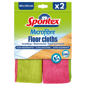 Spontex Microfibre Botentücher, Doppelpack 1 Packung à 2 Stück - Bild-Darstellung des Produktes 1