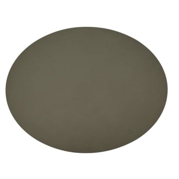 Lind DNA Nupo Oval S Platzset, 4er-Set – recyceltes Leder & Naturkautschuk, schmutz- und wasserabweisend, hitzebeständig bis 60 °C. army green - Bild-Darstellung des Produktes 1