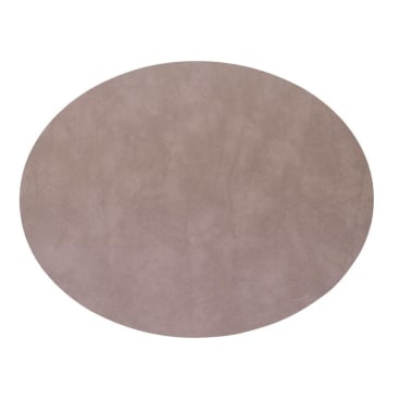 Lind DNA Nupo Oval Platzset, 4er-Set aus recyceltem Leder und Naturkautschuk, bis 60 °C hitzebeständig. nomad grey - Bild-Darstellung des Produktes 1