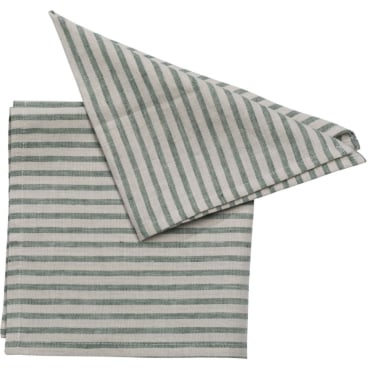 Pichler COLLIN Serviette 40x40 cm, 6er-Set, zweifarbige Streifen, pflegeleichter Materialmix. 40x40 cm - Bild-Darstellung des Produktes 1