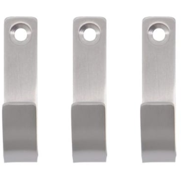 Meraki Thapsus Wandhaken 3er-Set, gebürsteter Edelstahl, minimalistisches Design mit Meraki-Logo-Gravur. brushed silver coloured - Bild-Darstellung des Produktes 1
