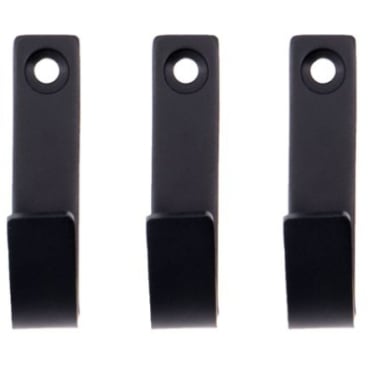 Meraki Thapsus Wandhaken 3er-Set, gebürsteter Edelstahl, minimalistisches Design mit Meraki-Logo-Gravur. brushed black - Bild-Darstellung des Produktes 1