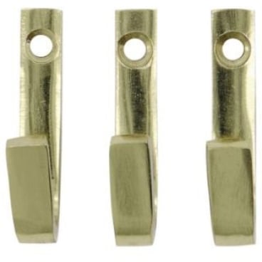 House Doctor Bath Wandhaken, 3er-Set – handgefertigte Edelstahlhaken mit Farbfinish. 3er-Set - Breite 1 cm - Höhe 5 cm - Bild-Darstellung des Produktes 1