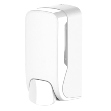 Semytop Desinfektionsmittelspender, weiß matt, 500 ml Maße (L x B x H): 219 x 110 x 87 mm - Bild-Darstellung des Produktes 1