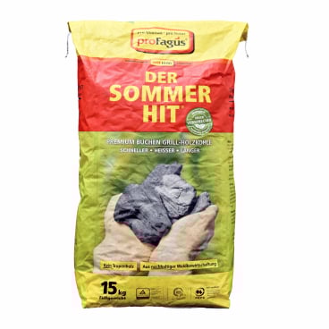 ProFagus Sommerhit Holzkohle Buchenholz, 15 kg 1 Beutel = 15 kg - Bild-Darstellung des Produktes 1