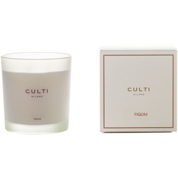 CULTI Fiqum White Vase Duftkerze, lasiertes Glas, weiß. 550 g, weiß - Bild-Darstellung des Produktes 1