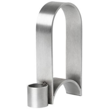 Kristina Dam Studio Arch Kerzenhalter, pulverbeschichteter Stahl, metallic-silber. Silber Vol 2 - Bild-Darstellung des Produktes 1