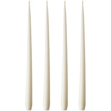 ester & erik Slim Stabkerzen, konische Form – 4er-Set, verschiedene Größen und Farben, gefertigt in Dänemark. 4 Stück Ø 1,6 cm - Höhe 24 cm - Bild-Darstellung des Produktes 1