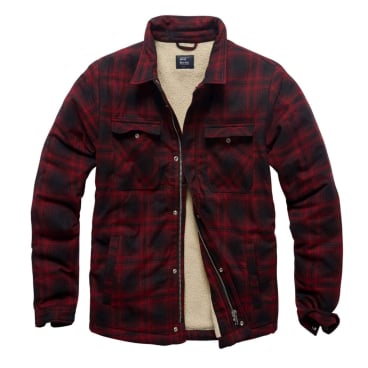 Vintage Industries Class Sherpa Jacke, 100 % Baumwolle außen, Sherpa-Futter und verdeckter Reißverschluss. XL - Bild-Darstellung des Produktes 1