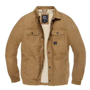 Vintage Industries Dean Sherpa – Robuste Workwear-Jacke aus 100% Baumwoll-Canvas mit Sherpa-Futter. S - Bild-Darstellung des Produktes 1
