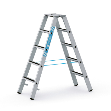 Zarges gebördelte Stufen-Stehleiter R13step-B eloxiert 2x5 Stufen 1 Stück - Bild-Darstellung des Produktes 1