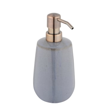 WENKO Sirmione Seifenspender Keramik, 430 ml, handbemalt 1 Stück, Farbe: grau kaufen