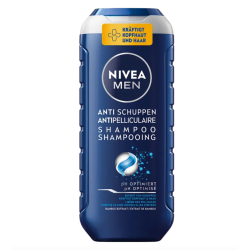 Beiersdorf AG NIVEA SH Men Anti-Schuppen Shampoo, 250ml, Silikonfreies Schuppen Shampoo für kräftiges und schuppenfreie Kopfhaut, 1 Flasche
