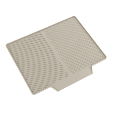 WENKO Nelia Abtropfmatte Kunststoff, 40 x 34 x 3 cm 1 Stück, Farbe: beige - Bild-Darstellung des Produktes 1