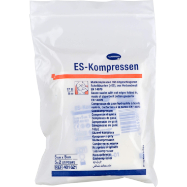 ES-KOMPRESSEN steril 5x5 cm 8fach 5X2 Stück - Bild-Darstellung des Produktes 1