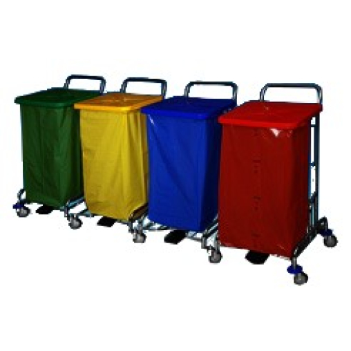 Floorstar Trennwagen TWD 4 SOLID 4-fach mit Fußtritt