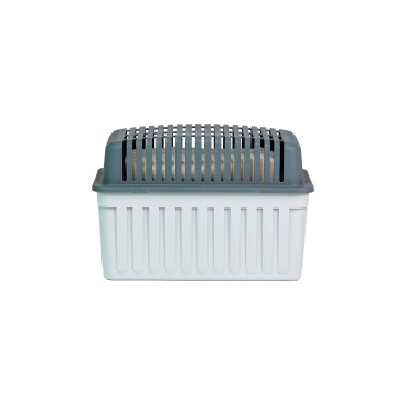 WENKO Luftentfeuchter, 1 kg, nachfüllbarer Raumentfeuchter, grau 1 Stück, Maße (L x B x H):  23,5 cm x 15,5 cm x 15,5 cm - Bild-Darstellung des Produktes 1