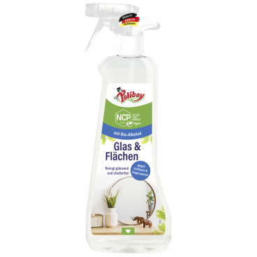 POLIBOY NCP Glas und Flächen Reiniger, mit Bio-Alkohol 500 ml - Flasche - Bild-Darstellung des Produktes 1