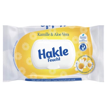 Hakle® feuchtes Toilettentücher, Kamille & Aloe Vera 1 Packung = 42 Tücher - Bild-Darstellung des Produktes 1