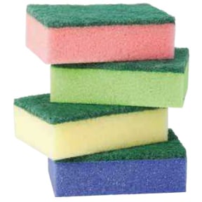 Haug Schwamm mit Scheuervlies 1 Packung = 10 Schwämme