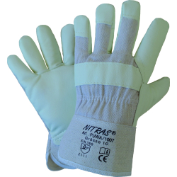 AS-Arbeitsschutz GmbH NITRAS "Puwa" Chinahandschuhe, Kunstlederhandschuhe, feuchtigkeitsabweisend, 1 Karton = 120 Paar, Größe 10 1007-10