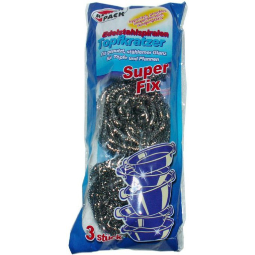 Reinex Super Fix Edelstahlspirale Topfkratzer