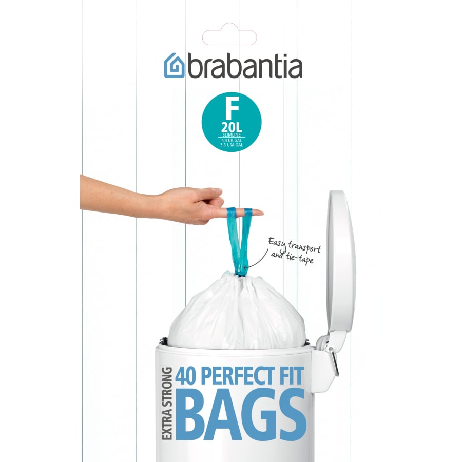Brabantia (F) Slimline Müllbeutel, 20 Liter, 1 Karton = 10 Packungen = 400 Beutel online kaufen brabantia flaschenöffner