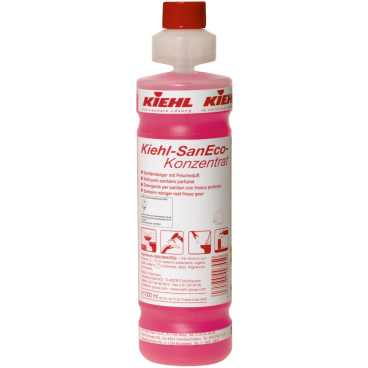 Kiehl SanEco-Konzentrat Sanitärreiniger 1 Karton = 4 Flaschen à 1 Liter - Bild-Darstellung des Produktes 1