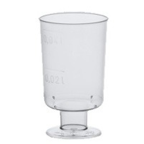 Papstar Stiel-Gläser für Schnaps mit Füß
